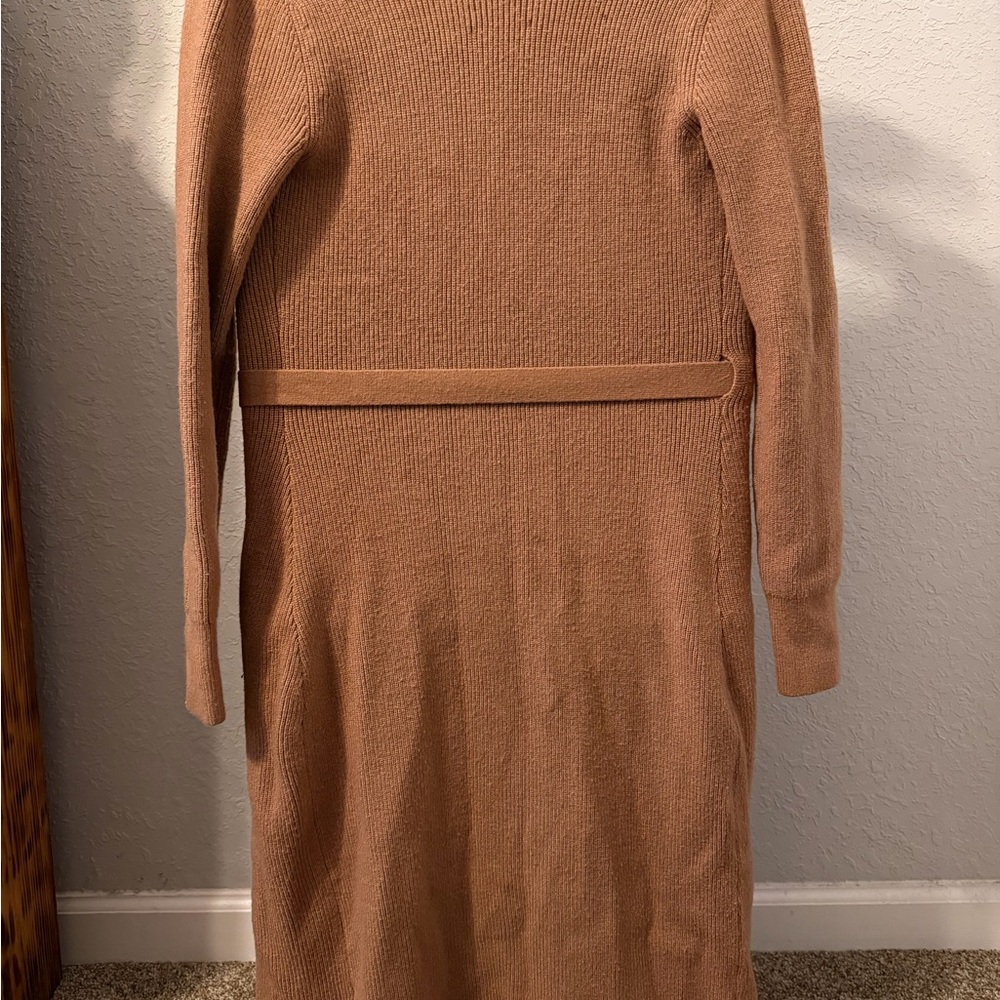 Abercrombie & Fitch Brown Long Sleeve Wrap Dress! Size small-H - Picture 8 of 10